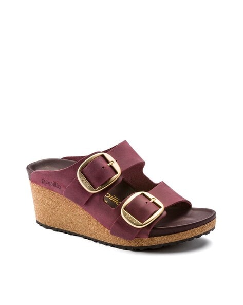 birkenstock nora big buckle wedge