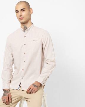 Buy Khaki Shirts for Men by NETPLAY 