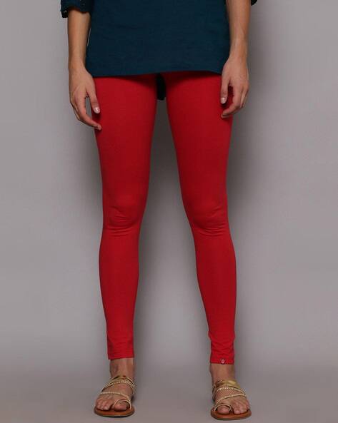 Buy Red Leggings for Women by BIBA 