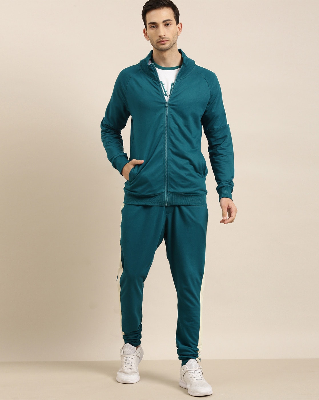 green track suit mens