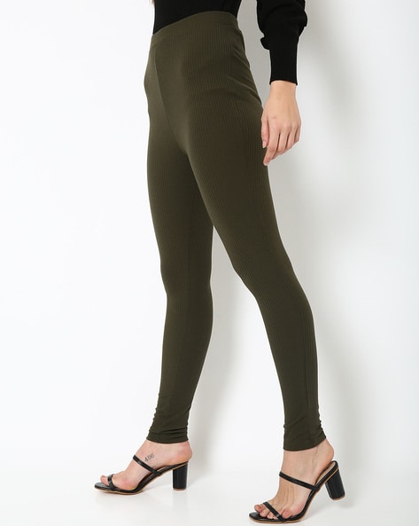 Buy Khaki Leggings for Women by TRENDYOL Online