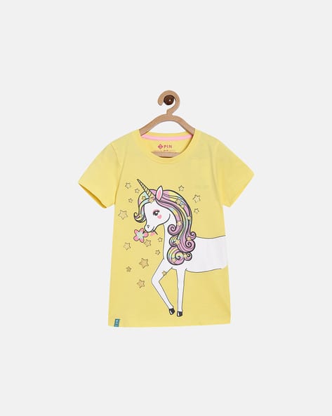 Buy Yellow Tshirts for Girls by 3pin Online