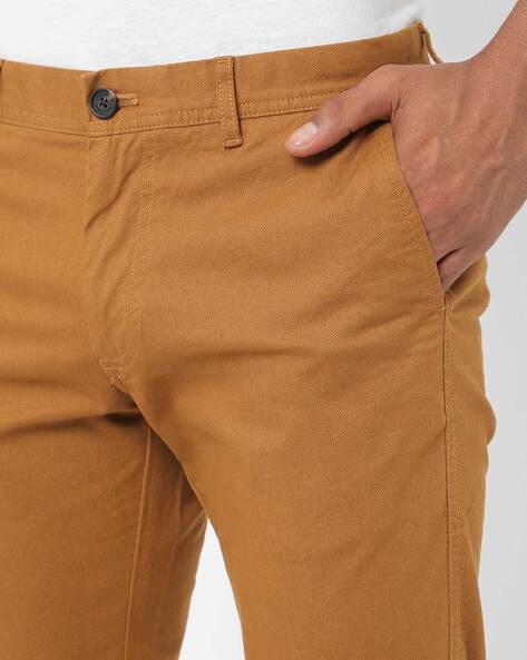 Buy Tan Brown Trousers & Pants for Men by AJIO Online