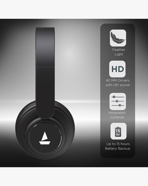 Buy Luscious Black Headphones for Tech by boAt Online Ajio