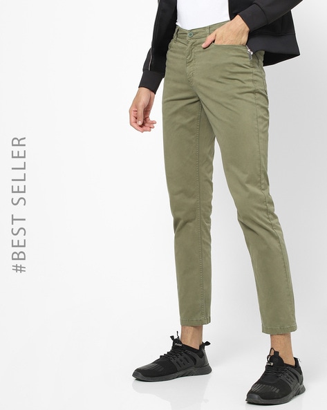 olive green slim fit jeans