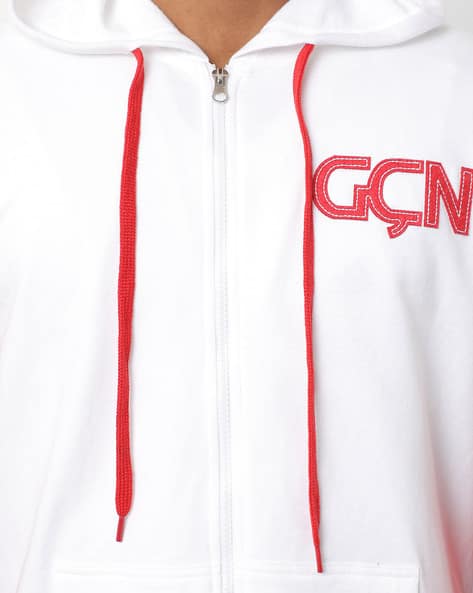 Buy White Red Sweatshirt Hoodies for Men by Garcon Online