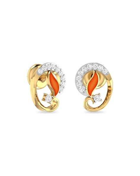 Buy Latest 103+ 14KT Gold Earrings For Girls | PC Chandra