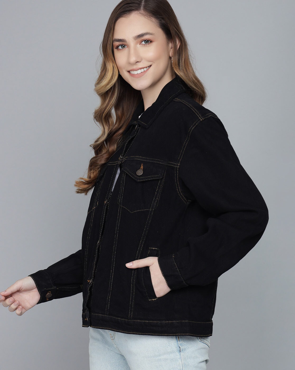 Levi's Women's Original Sherpa Trucker Jean Jacket - Black On Black | Marks