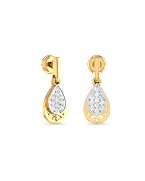 18 kt gold earrings