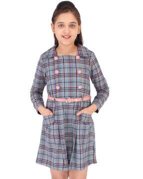 latest check frock design