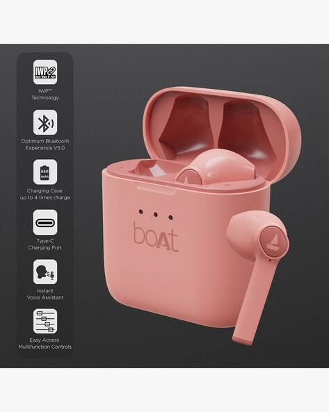 Boat earphones wireless pink new arrivals