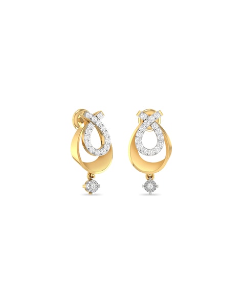 The Dowle Gold Earrings | PC Jeweller