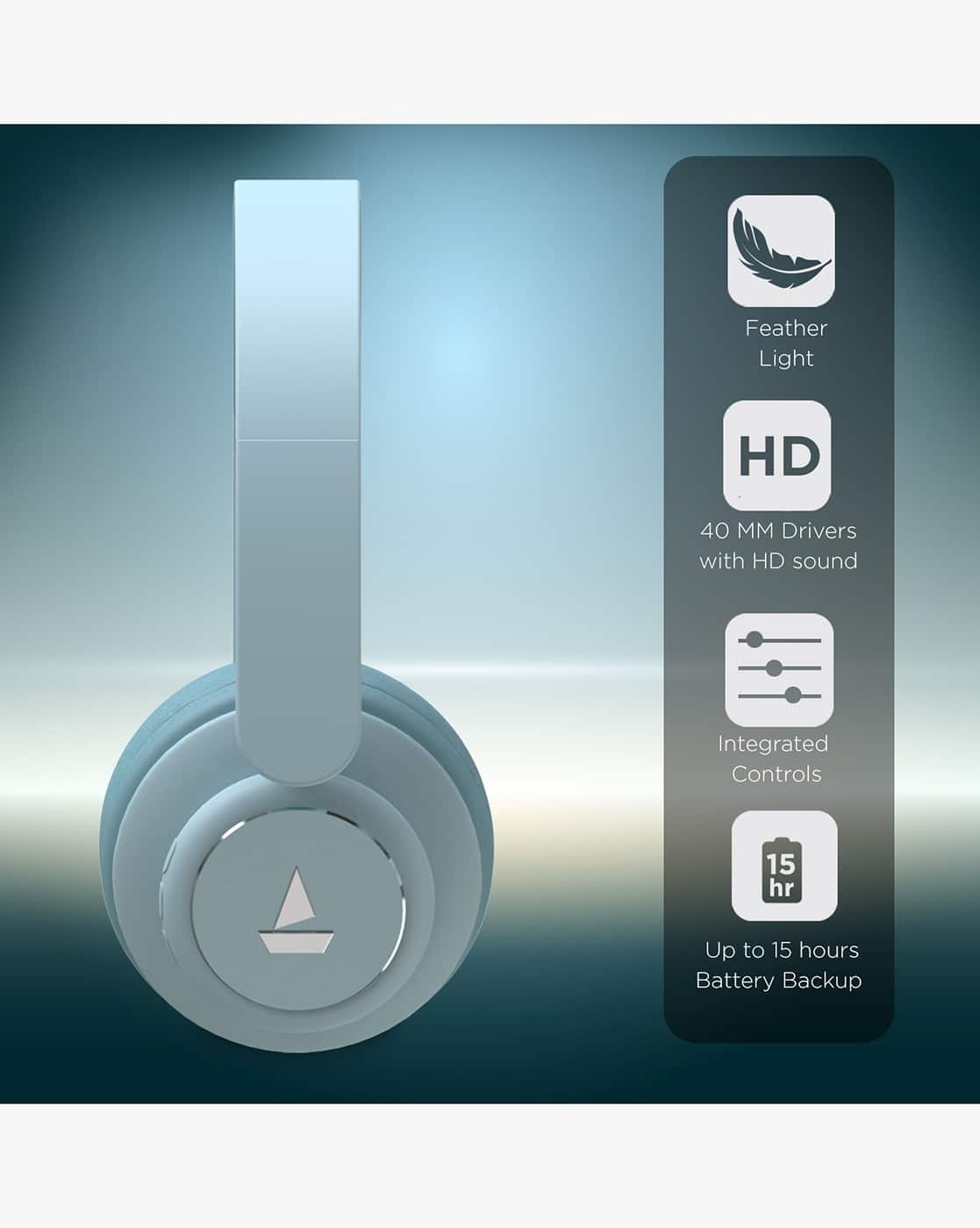 Buy Aqua Blue Headphones for Tech by boAt Online