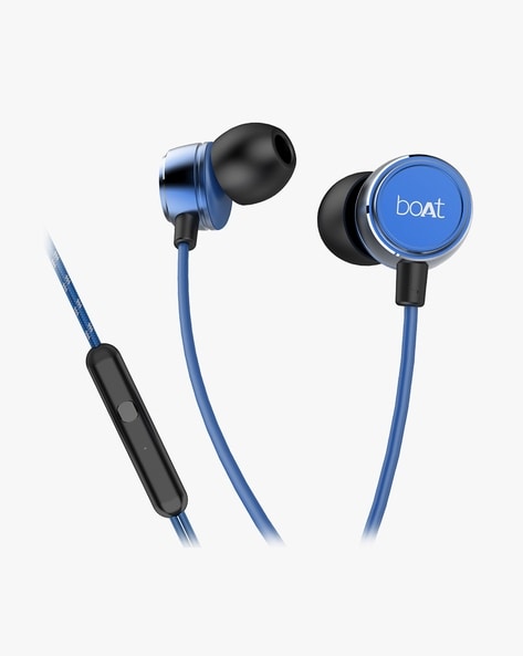 Boat discount blue earphones