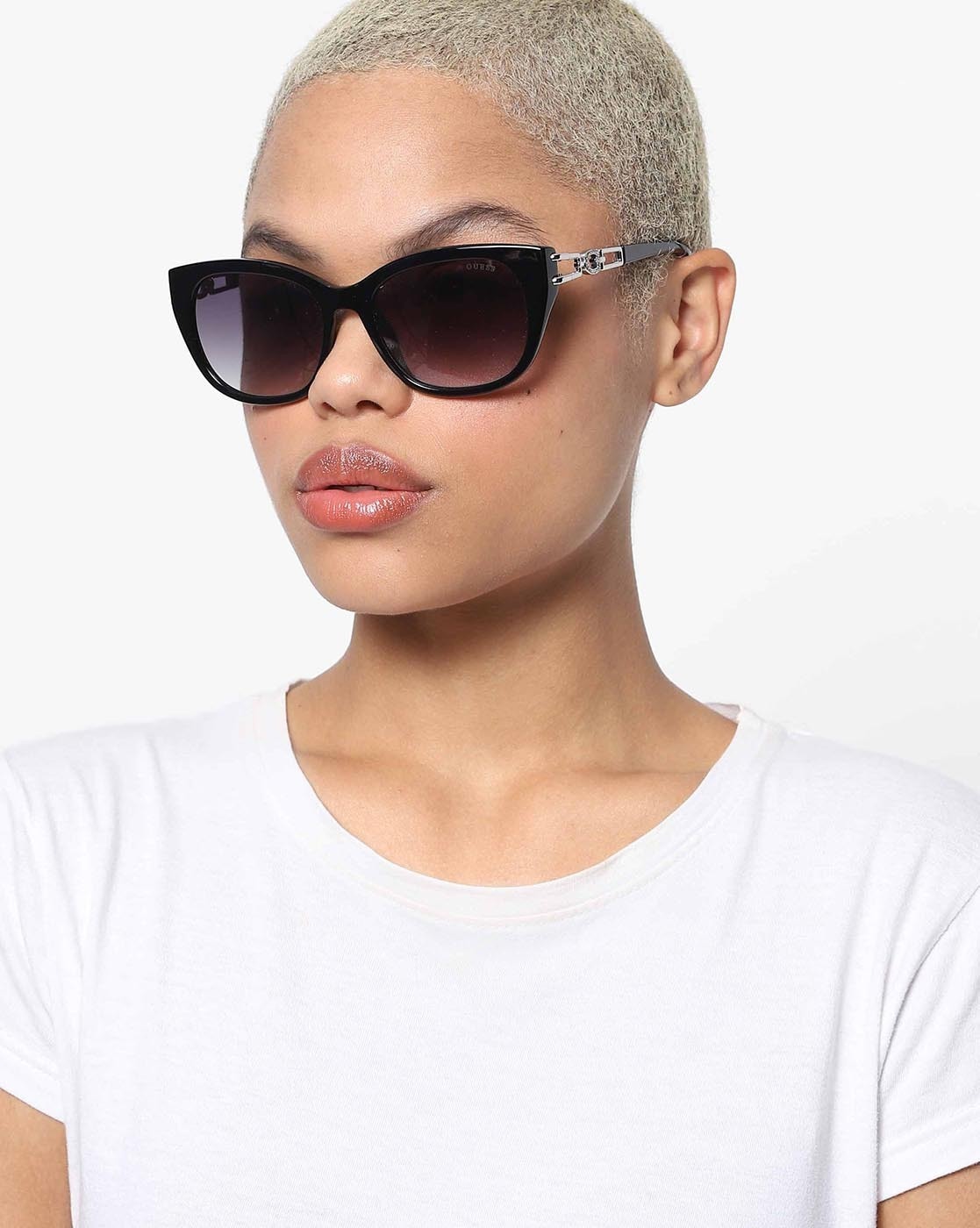 Guess black cat eye 2024 sunglasses