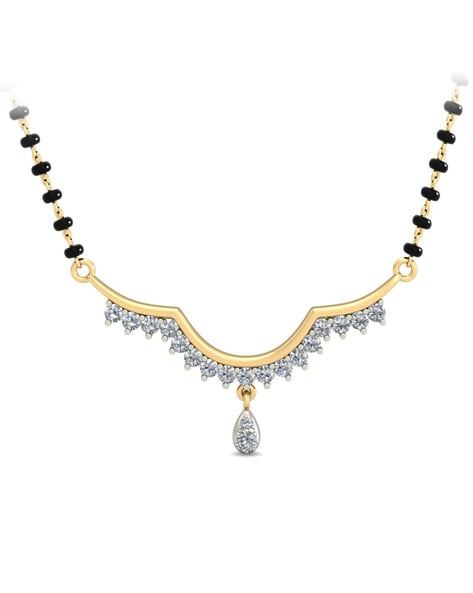 Diamond mangalsutra outlet pc jewellers