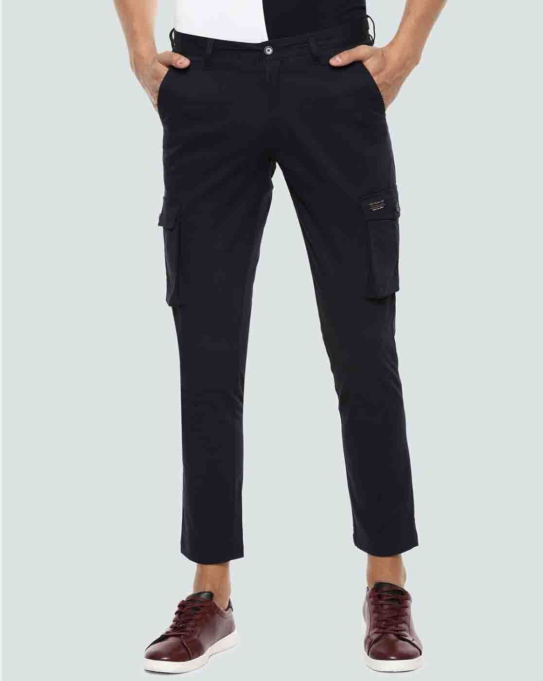 Buy Navy Trousers & Pants for Men by LOUIS PHILIPPE Online | Ajio.com