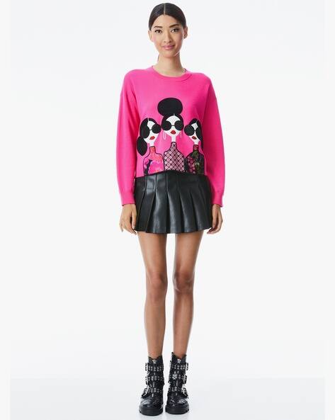 Buy Alice and Olivia Nyla Graphic Round 