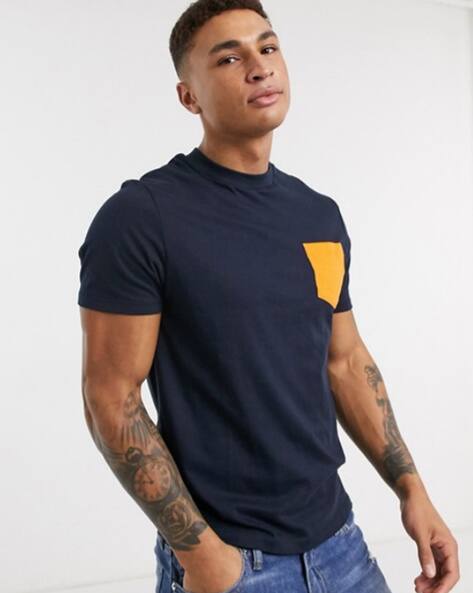 Navy Tshirts for Men by GLITO Online 