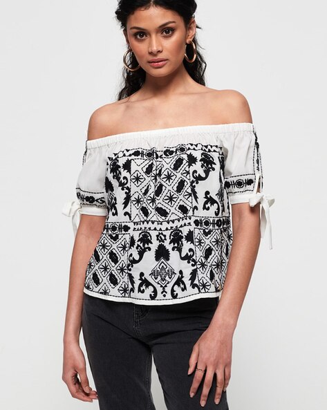 Superdry off outlet shoulder top