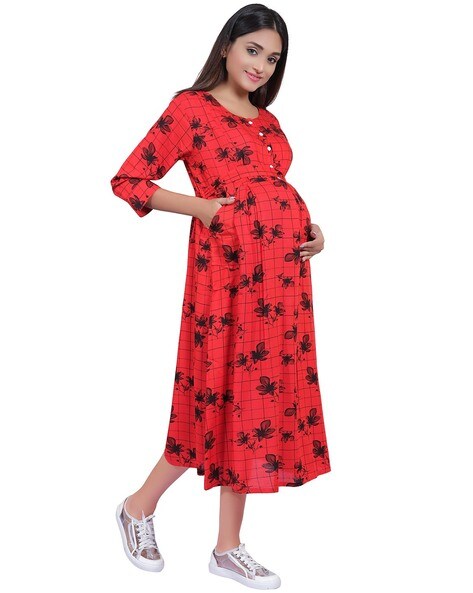 Buy Red Dresses & Jumpsuits for Women by MAMMA'S MATERNITY Online | Ajio.com
