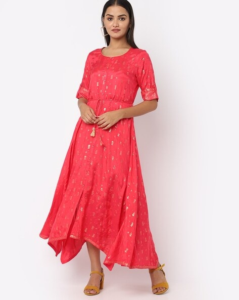 Coral red deals colour dress