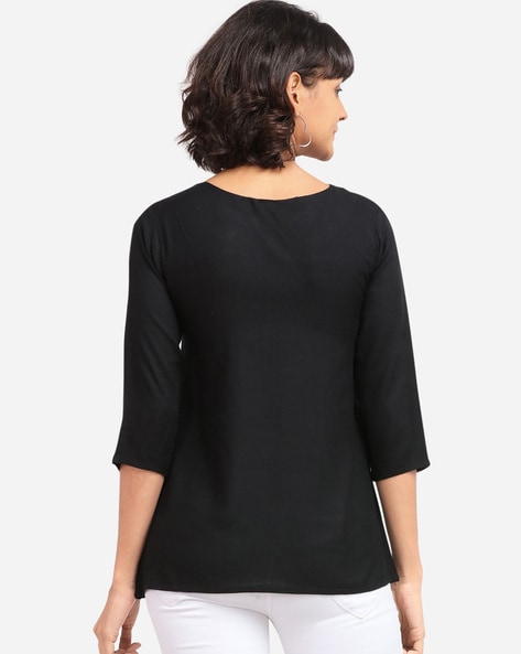 Buy Black Tops for Women by Clothzy Online