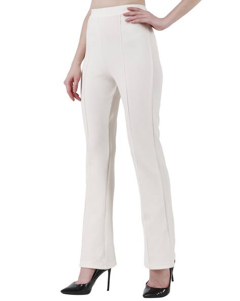 flat front wide leg pants