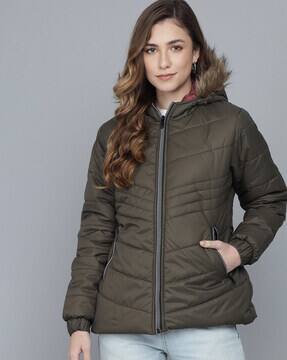 Buy Olive Jackets \u0026 Coats for Women by 