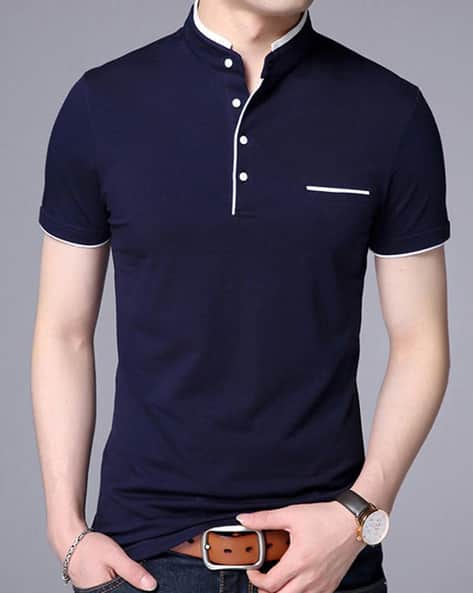 navy blue polo t shirt