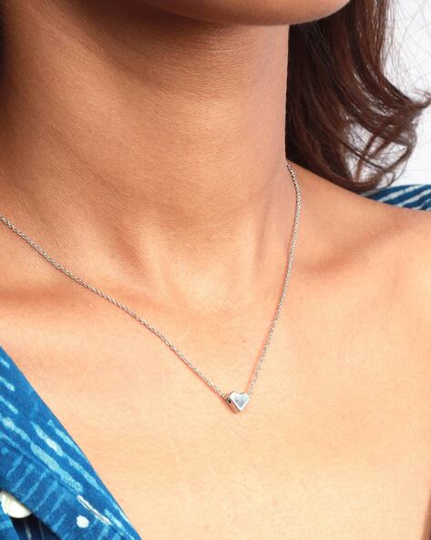 Buy Delicate Silver Necklace, Silver Dainty Chain Necklace, Thin Silver  Chain Necklace Online in India - Etsy