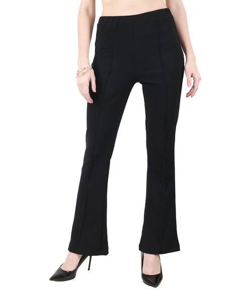 flat front wide leg pants