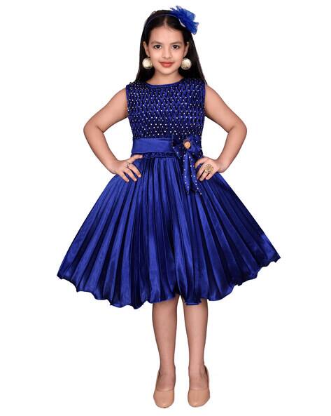 blue colour frock