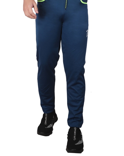 Stylish Navy Blue Drawstring Jogger Pants