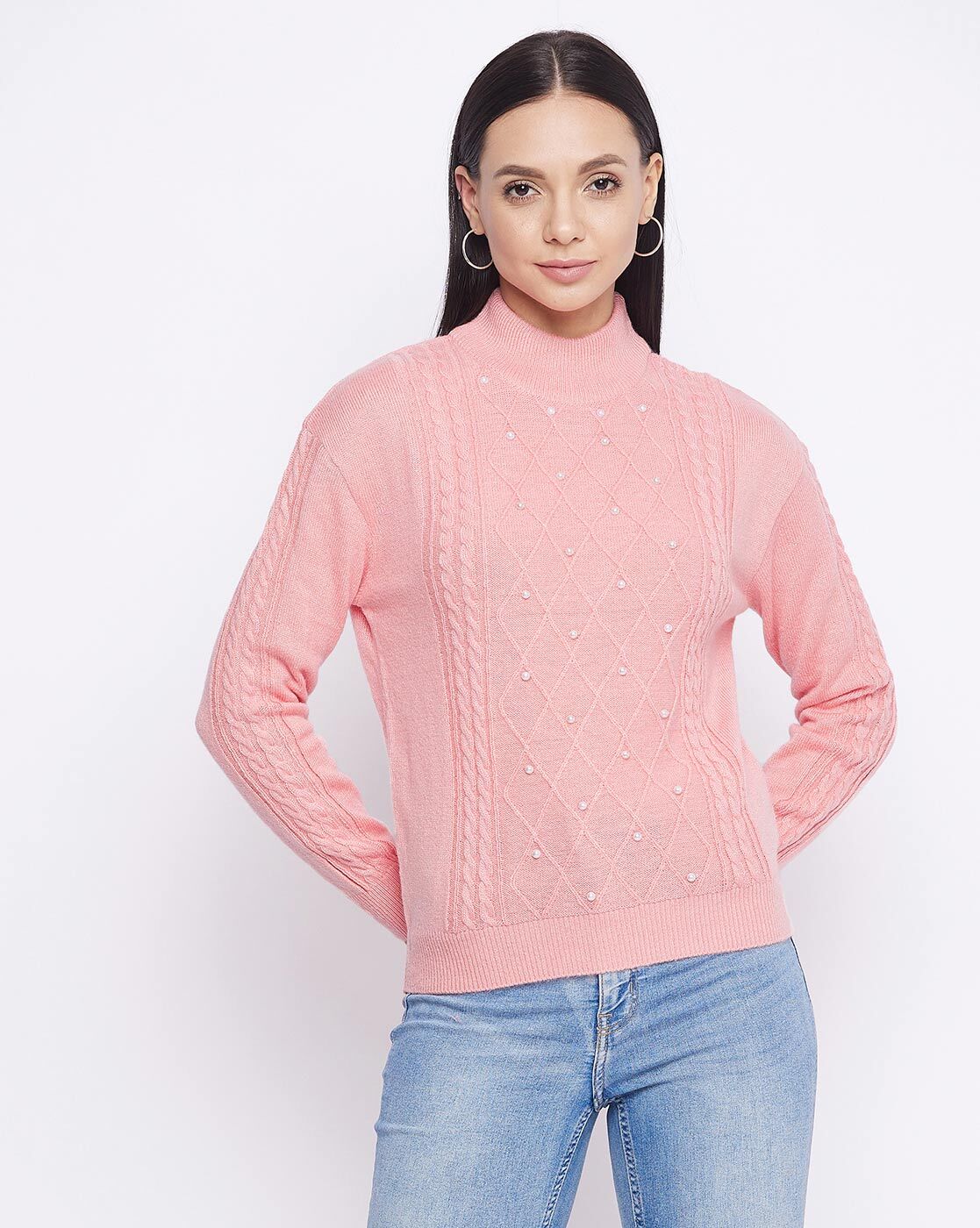 octave high neck sweater