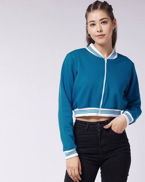 crop bomber jacket