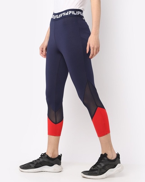 Buy Blue Leggings for Women by FILA Online Ajio