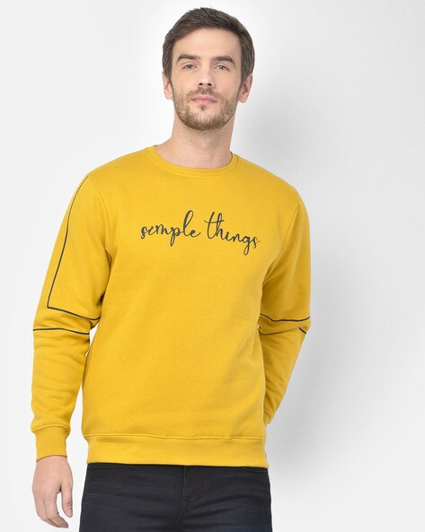 Canary on sale yellow sweatshirt