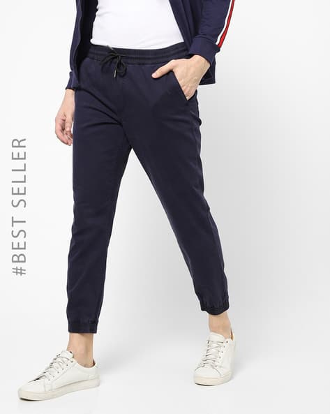 Buy Navy Blue Trousers \u0026 Pants for Men 