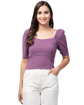 Buy Purple Tops for Women by ORCHID BLUES Online | Ajio.com