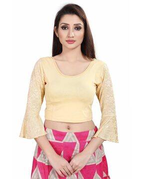 Buy Beige Blouses for Women by Fressia 