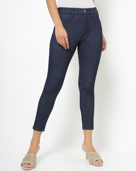 Buy Dark Blue Jeans & Jeggings for Women by DNMX Online | Ajio.com