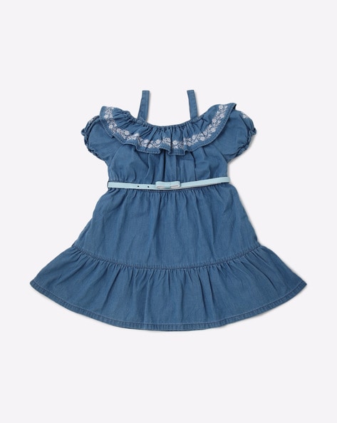 A line Dress With Belt