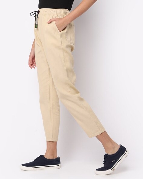 Buy Cream Trousers & Pants for Women by High Star Online