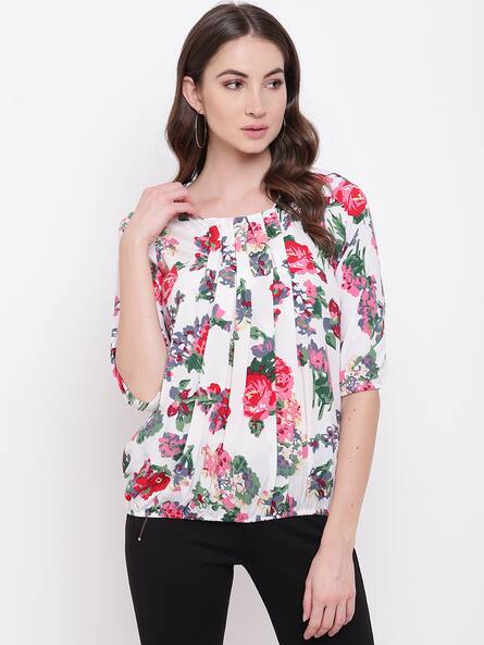Buy White Tops for Women by Mayra Online | Ajio.com