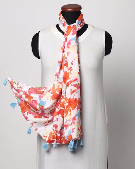 Printed Scarves with Tassels Price in India