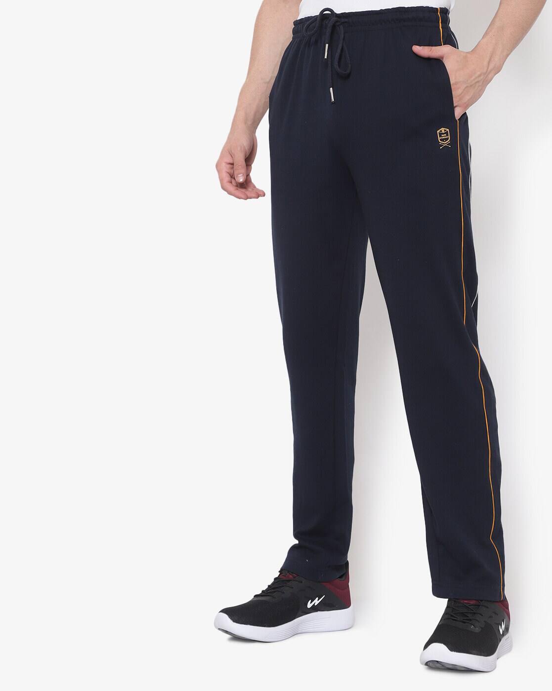 Buy Navy Blue Track Pants for Men by 