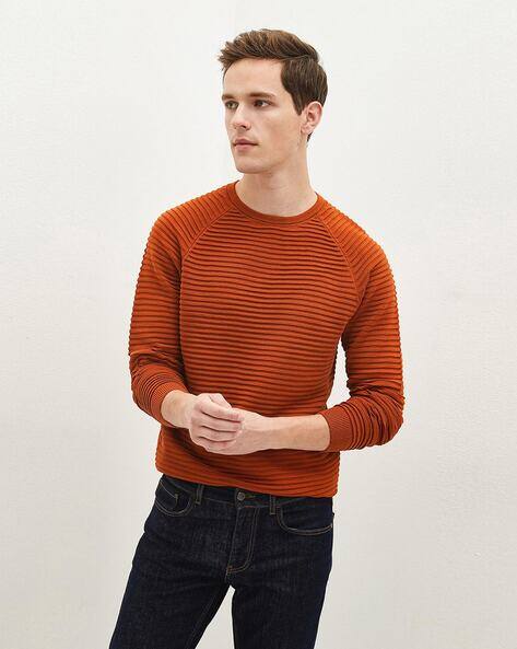 Mens burnt orange sweatshirt Clearance