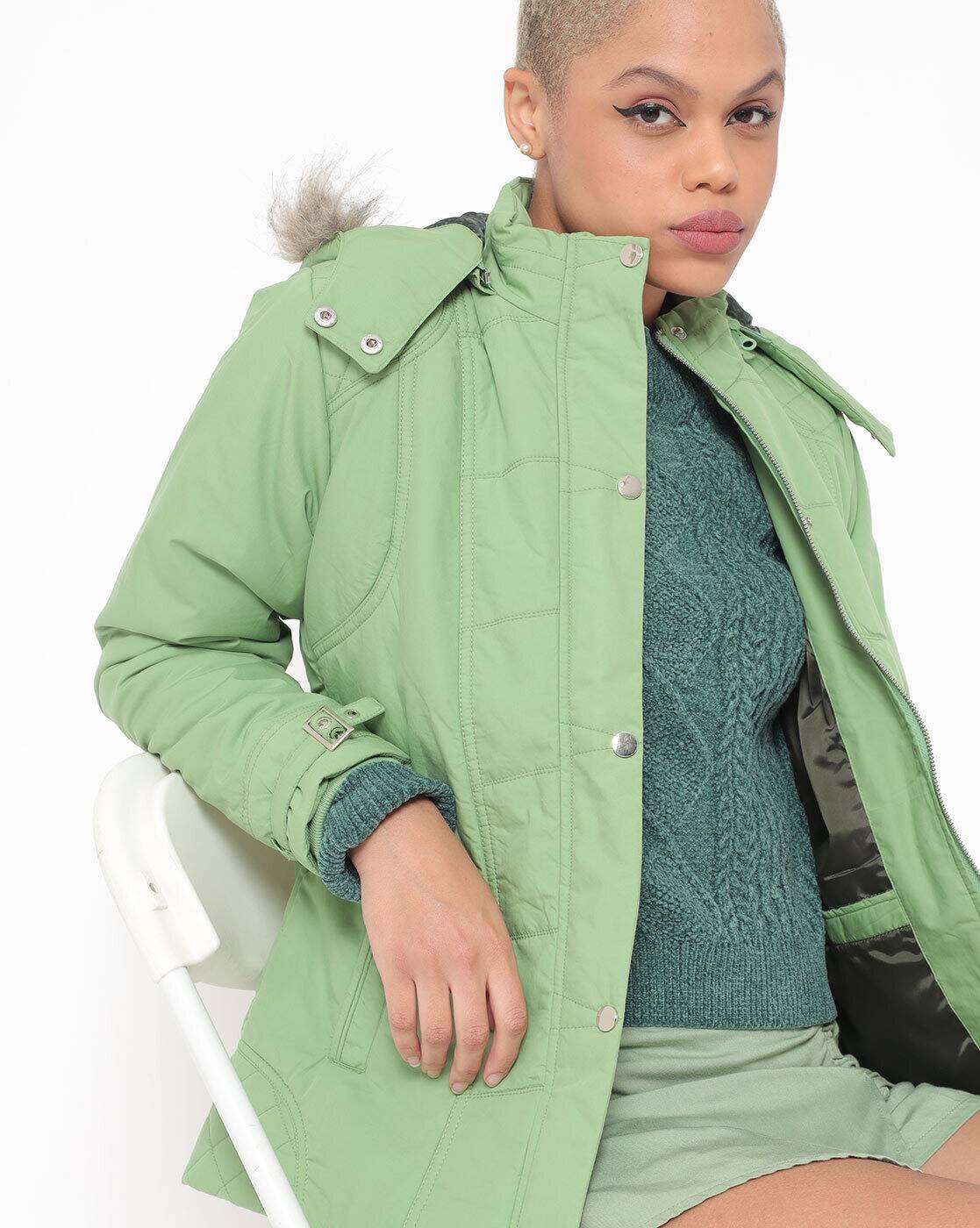 Buy Green Jackets \u0026 Coats for Women by 