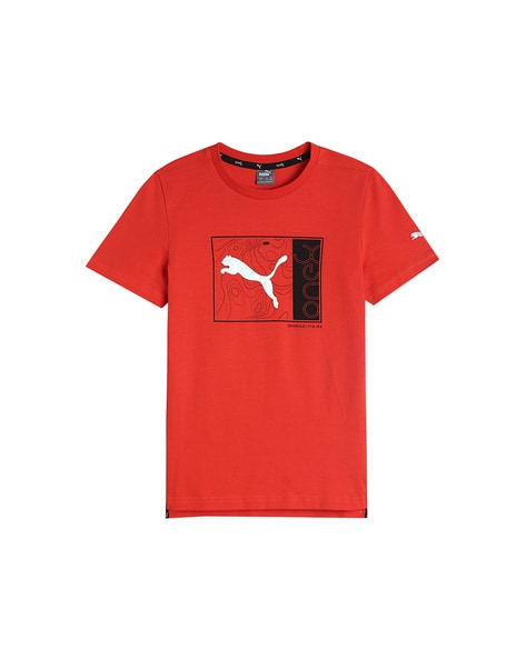 Puma Logo Print Crew-Neck T-shirt